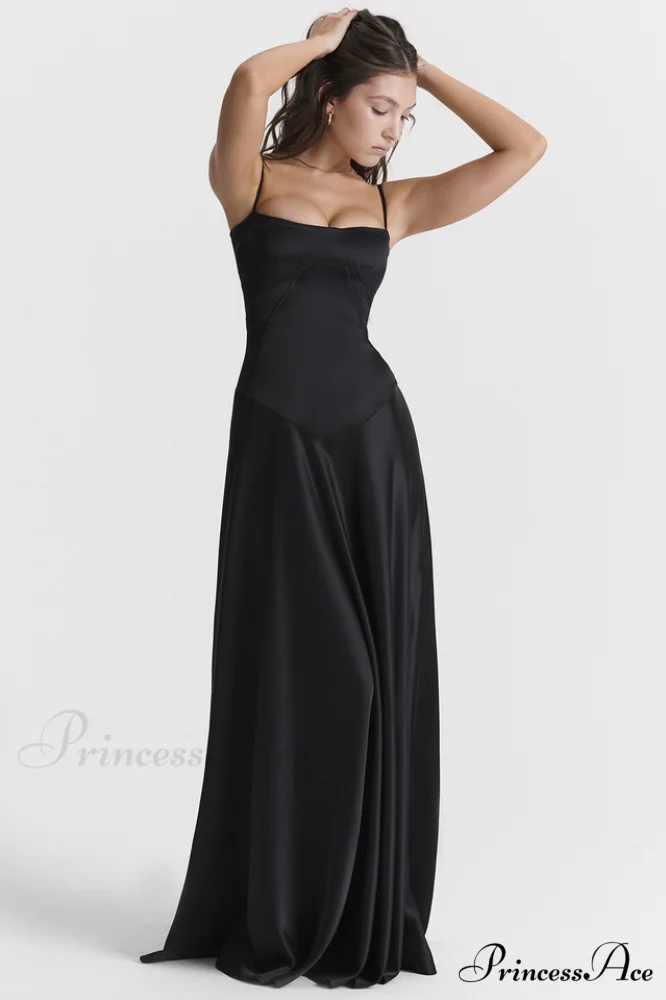 Anabella Black Lace Charming Up Maxi Dress - Image 6