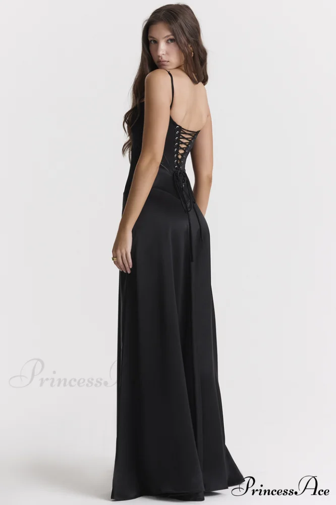 Anabella Black Lace Charming Up Maxi Dress - Image 7