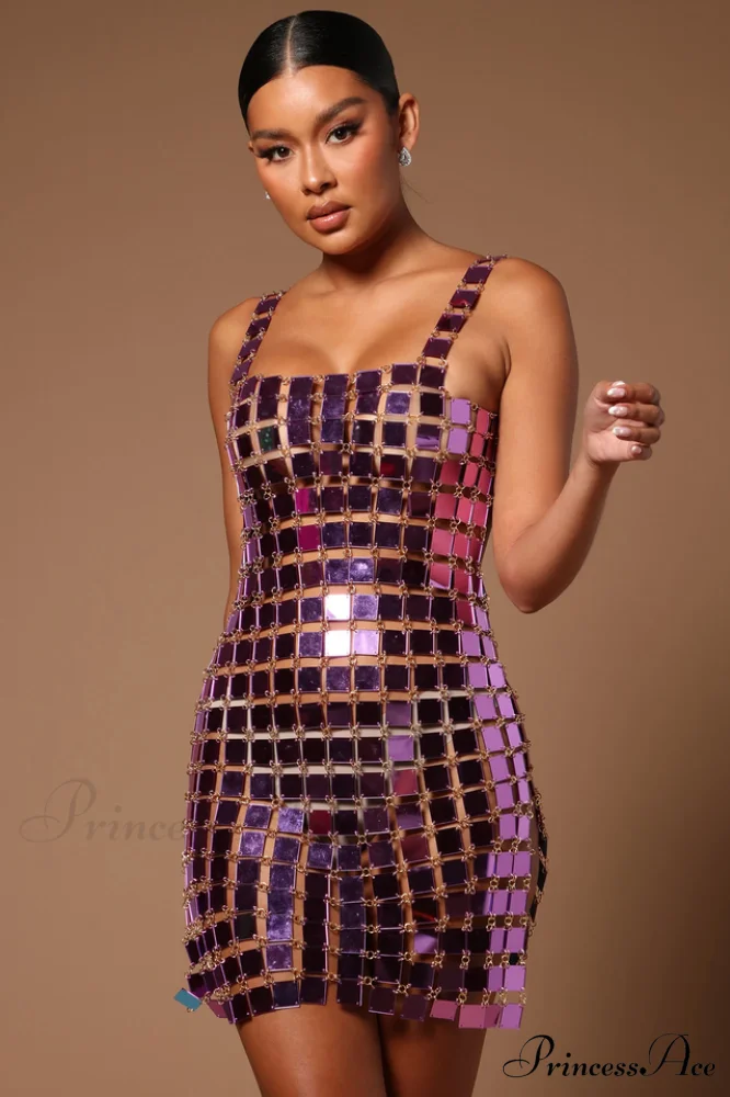 Astrid Mirror Stylish Mini Dress - Image 3
