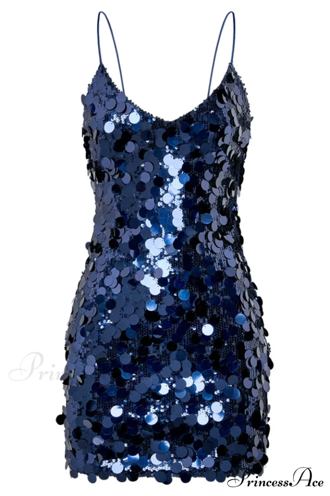 Giselle Disc Stylish Sequin Mini Dress - Image 9