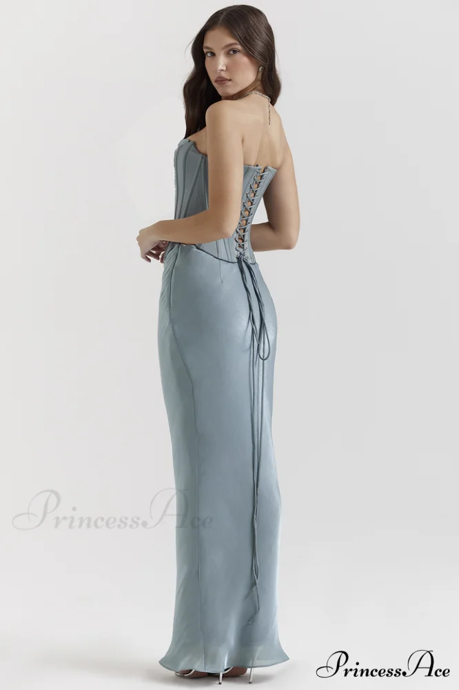 Amadi Satin Bra Charming + Maxi Skirt Set - Image 3