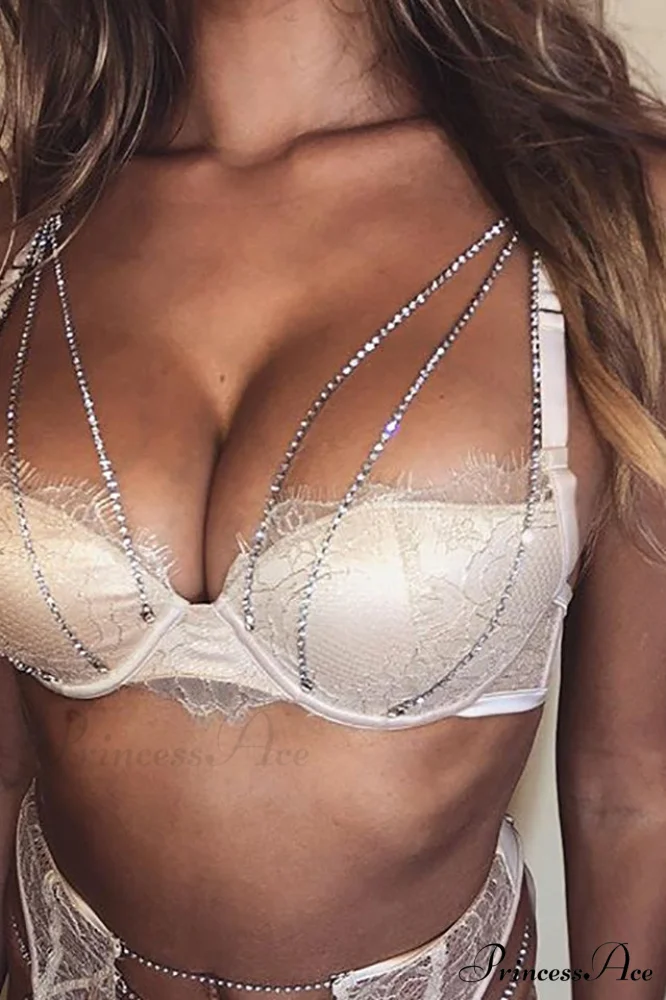Chain Bra & Charming Underwear Garter Belt Set - Image 14