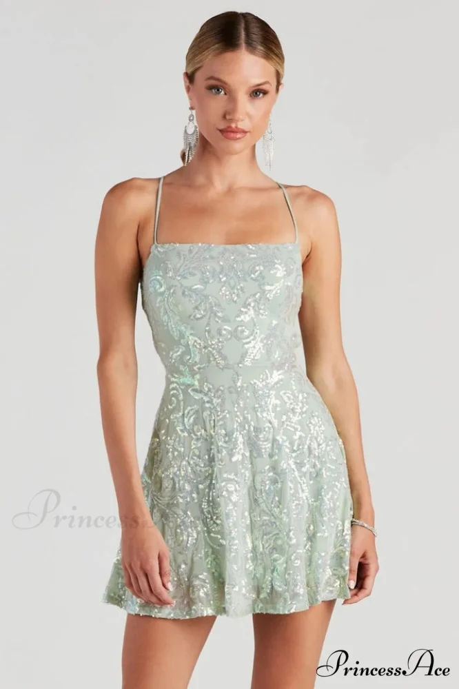 Julianna Sleeveless Stylish Sequin Party Dress - Image 2