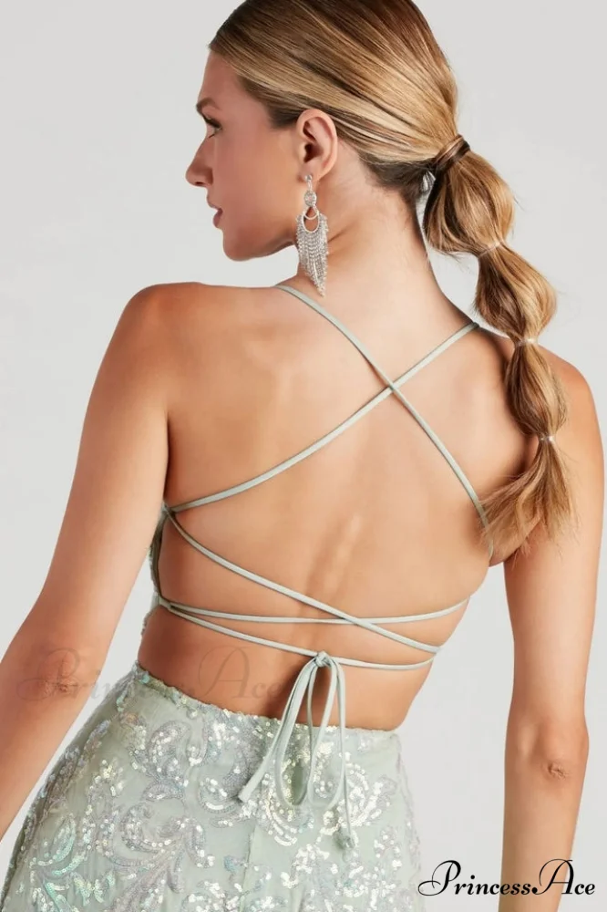 Julianna Sleeveless Stylish Sequin Party Dress - Image 3