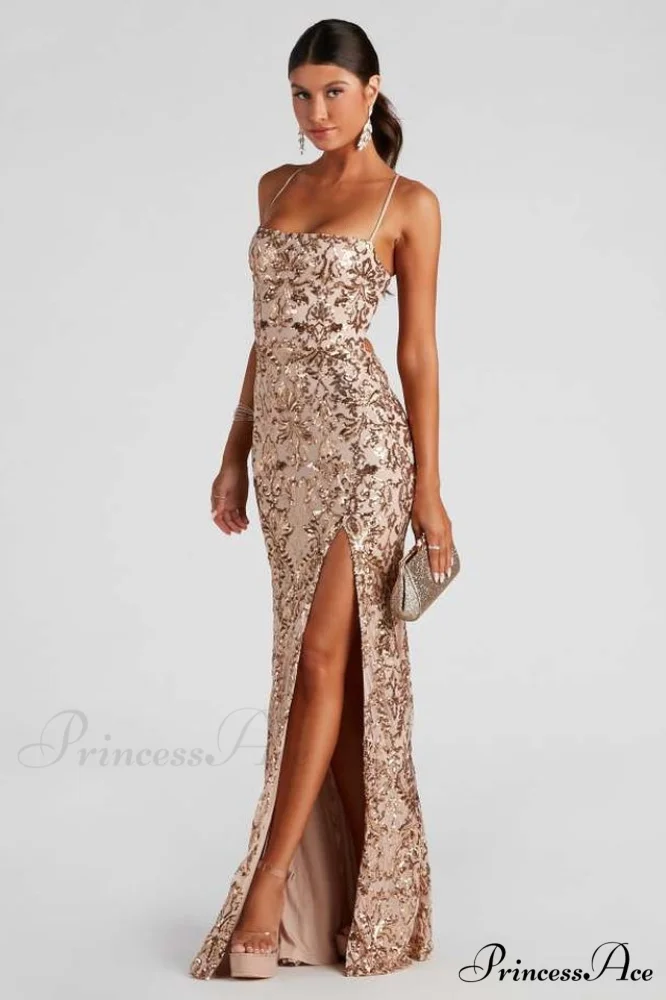 Kinsley Formal Stylish Sequin Mermaid Dress - Image 2