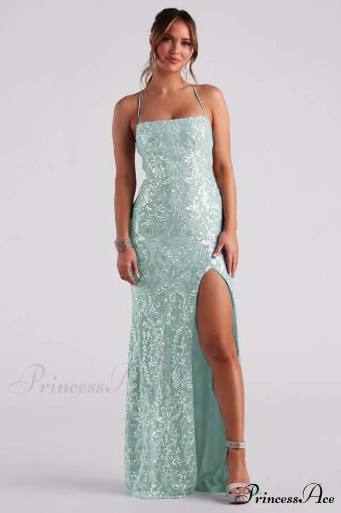 Kinsley Formal Stylish Sequin Mermaid Dress - Image 7