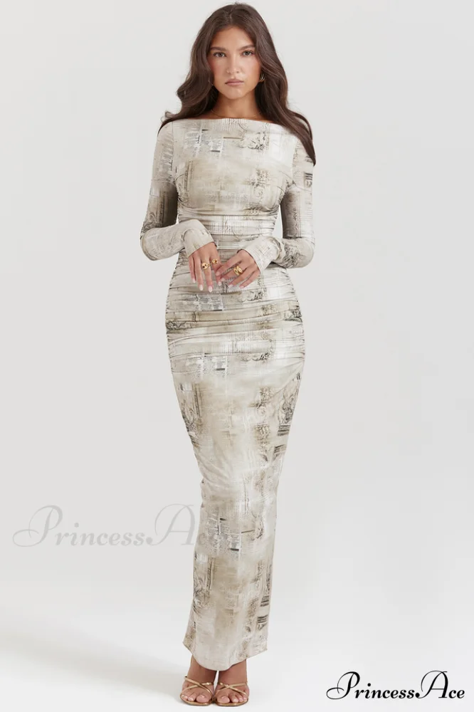 Lanetta Feminine Stylish Printed Maxi Dress - Image 2