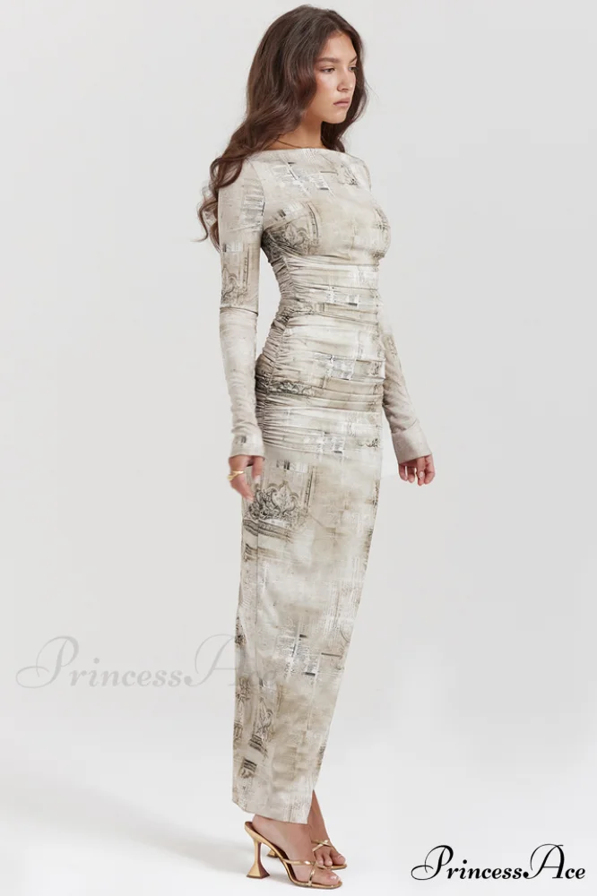 Lanetta Feminine Stylish Printed Maxi Dress - Image 3
