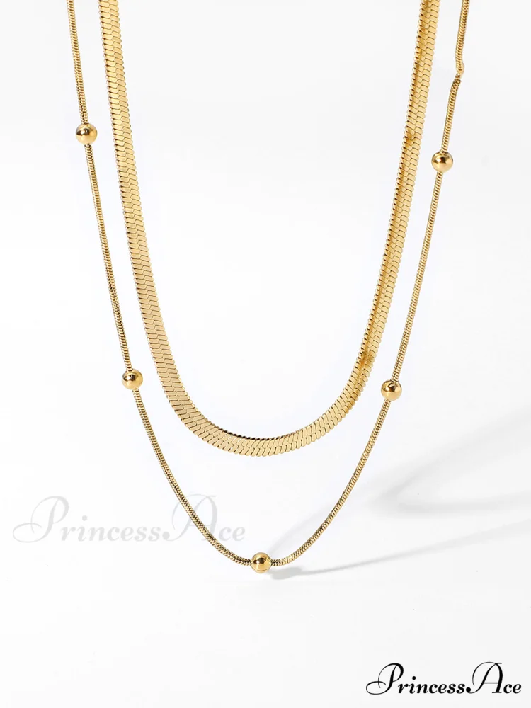 Tranquility Double Graceful Layers Necklace - Image 2