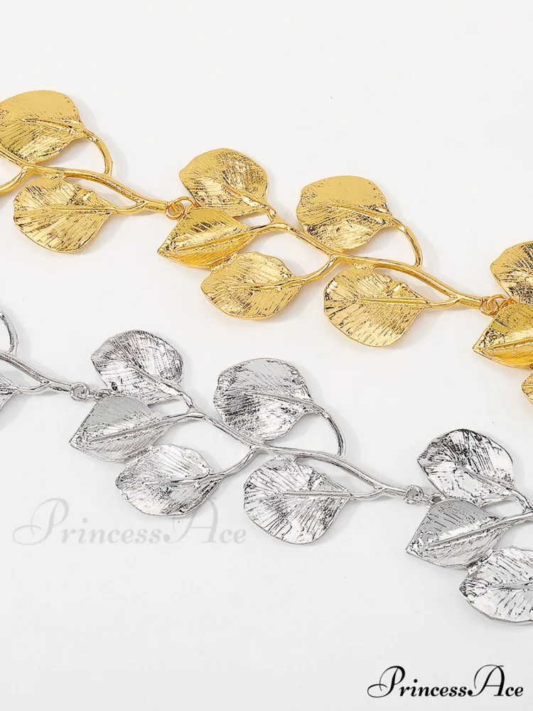 Vintage Alloy Graceful Leaf Design Necklace - Image 4