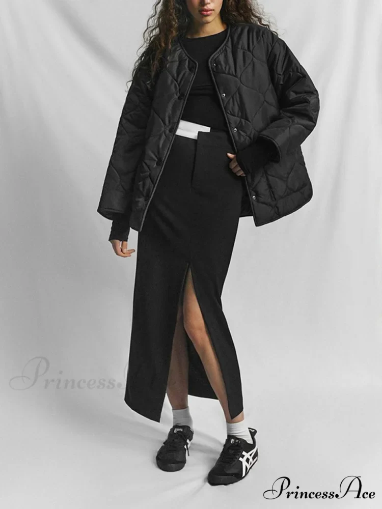 Asymmetric Waistband Graceful Maxi Skirt - Image 2