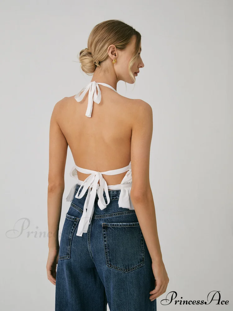 Backless Halter Graceful Tank Top - Image 2