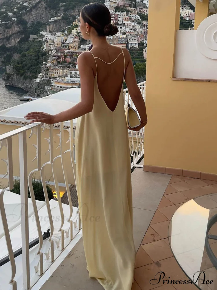 Backless Vacation Graceful Long Dress - Image 2