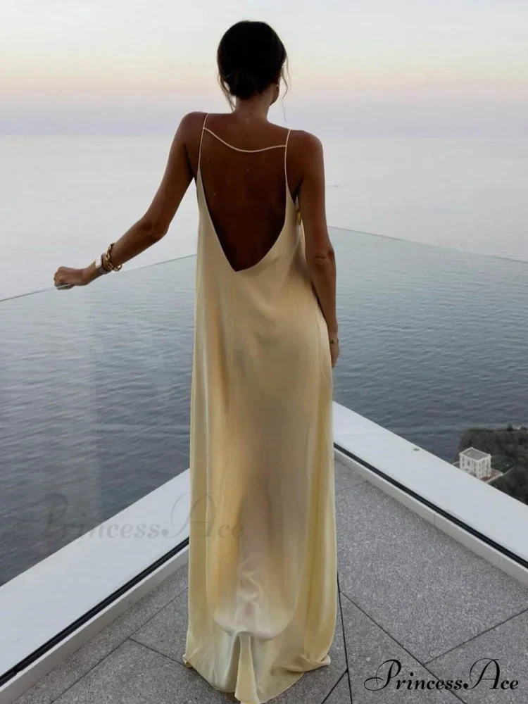 Backless Vacation Graceful Long Dress - Image 5