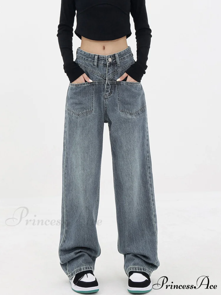 Baddie Baggy Wide Trendy Leg Boyfriend Jeans - Image 3