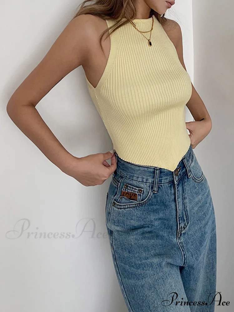 Basic Ribbed Graceful Sweater Vest - Image 5