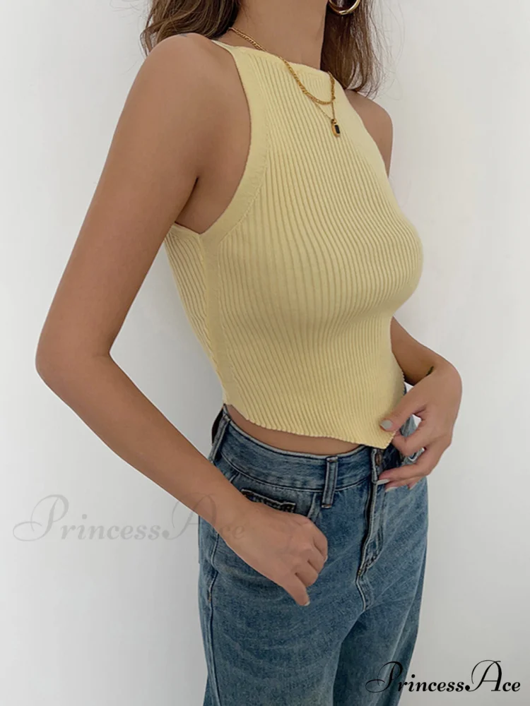 Basic Ribbed Graceful Sweater Vest - Image 6