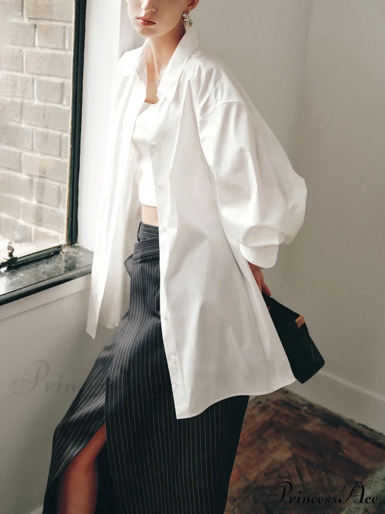 Better Than Good Trendy Oversized Button Down Shirt - Image 5