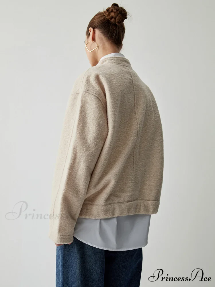 Button Down Double Trendy Pockets Bomber Jacket - Image 6
