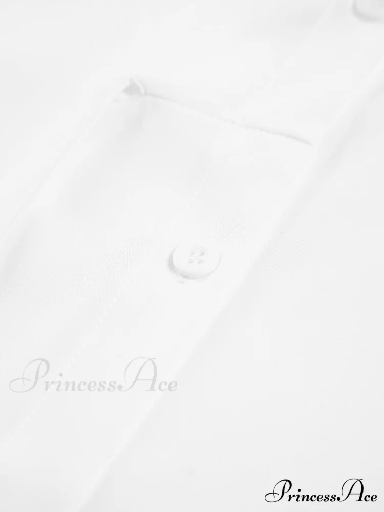 Button Down Graceful Tied Long Shirt - Image 4