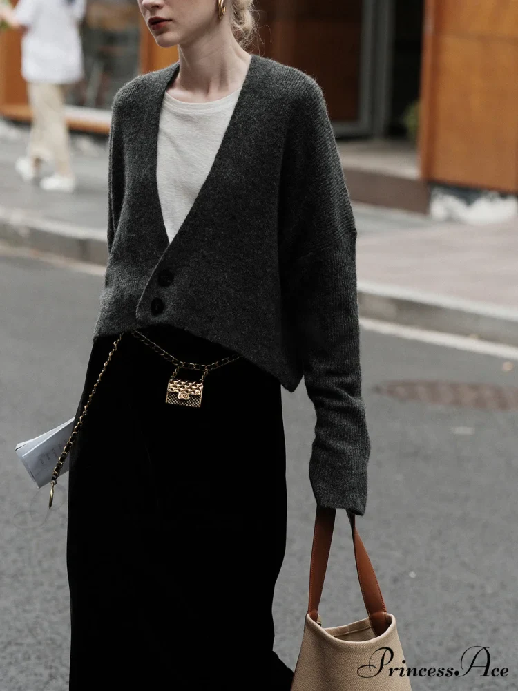 Buttoned Charming Slouchy Cardigan - Image 2