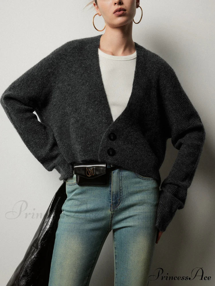 Buttoned Charming Slouchy Cardigan - Image 4