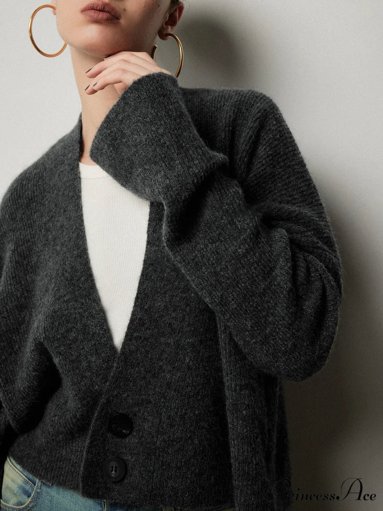 Buttoned Charming Slouchy Cardigan - Image 5