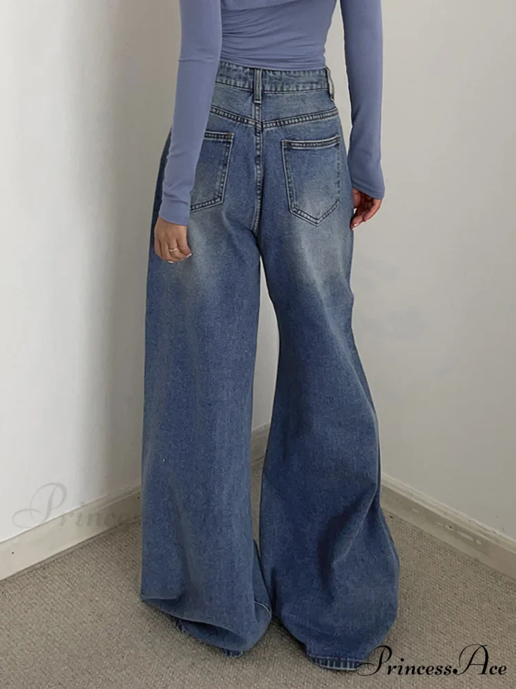 Buttoned Tied Graceful Denim Boyfriend Jeans - Image 4