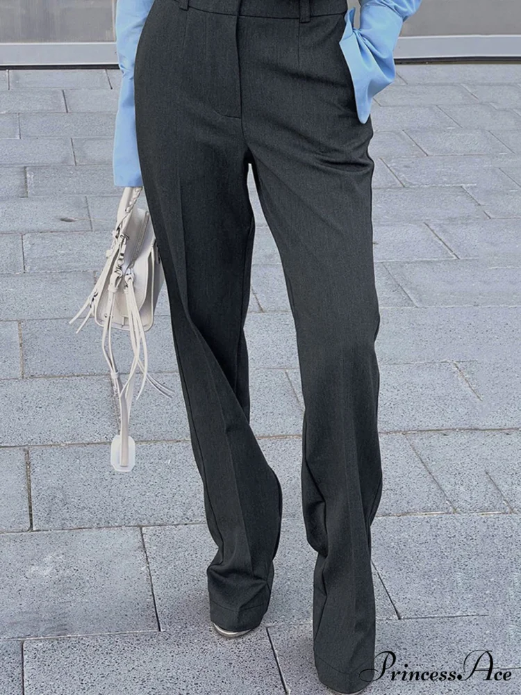 Casual Straight Graceful Leg Long Pants - Image 2