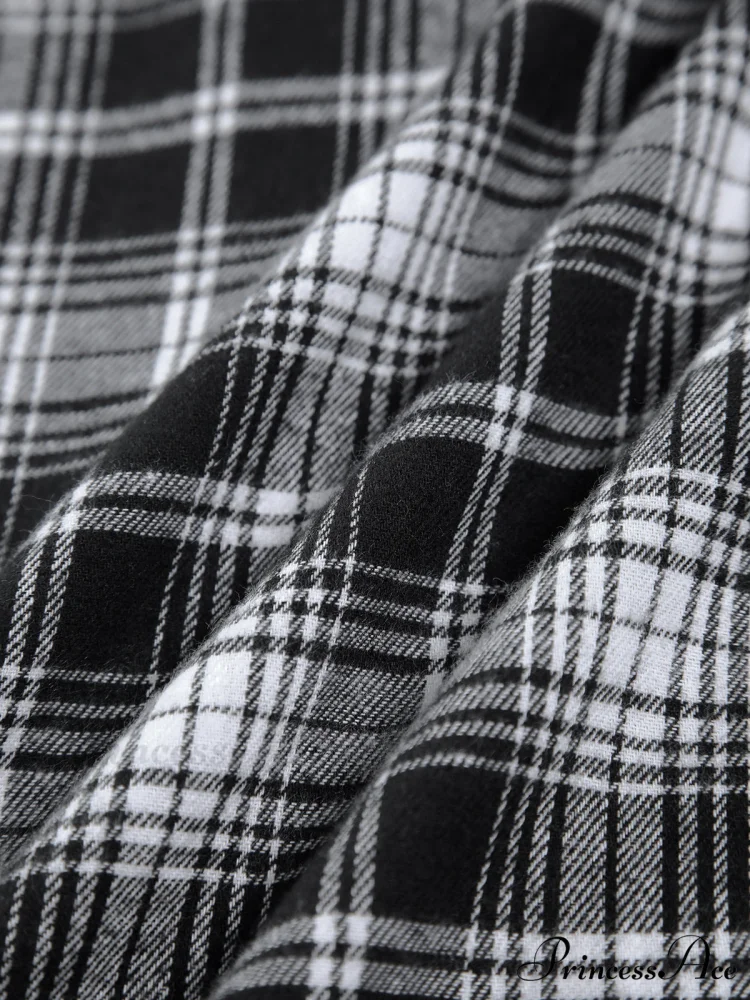 Checkered Charming Oversized Shirt - Image 6