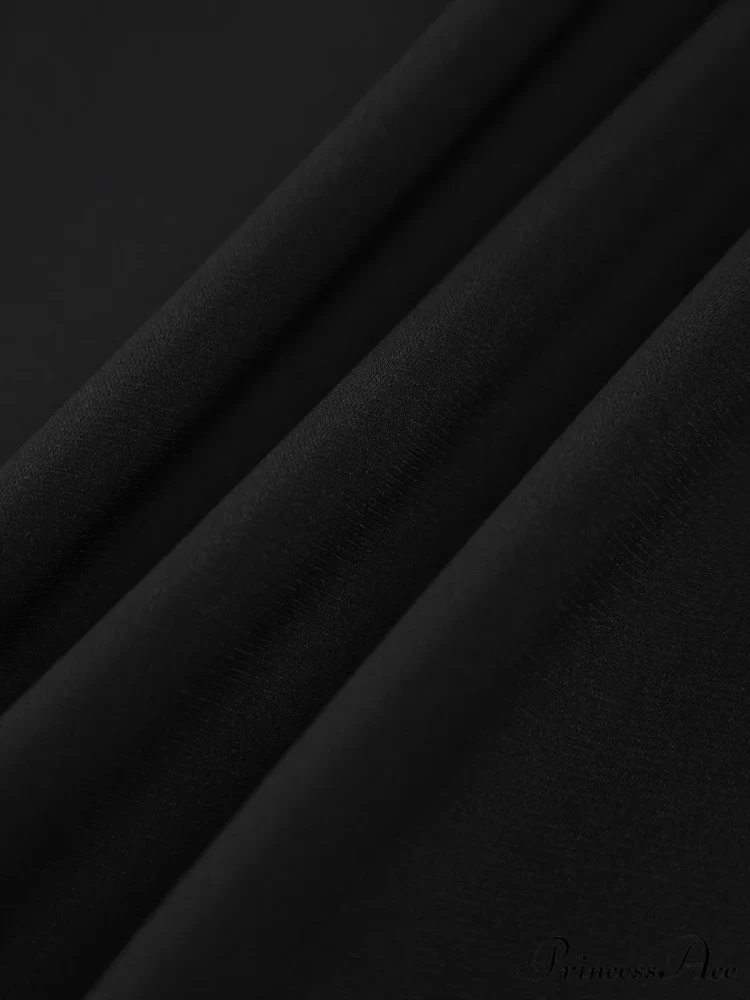 Chiffon Low Cut V-neck Modern Pleated Zip Mini Dress - Image 5