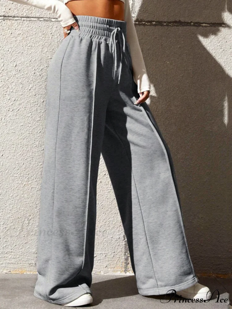 City Walk Graceful Wide Leg Sweatpants - Image 2