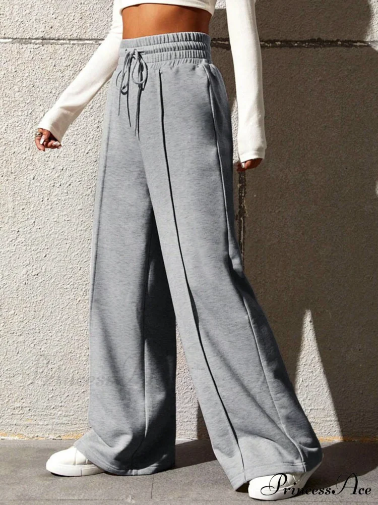 City Walk Graceful Wide Leg Sweatpants - Image 4