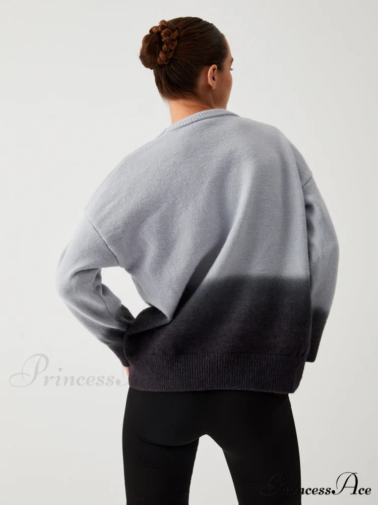 Cloud Nine Fuzzy Trendy Ombre Oversized Sweater - Image 3