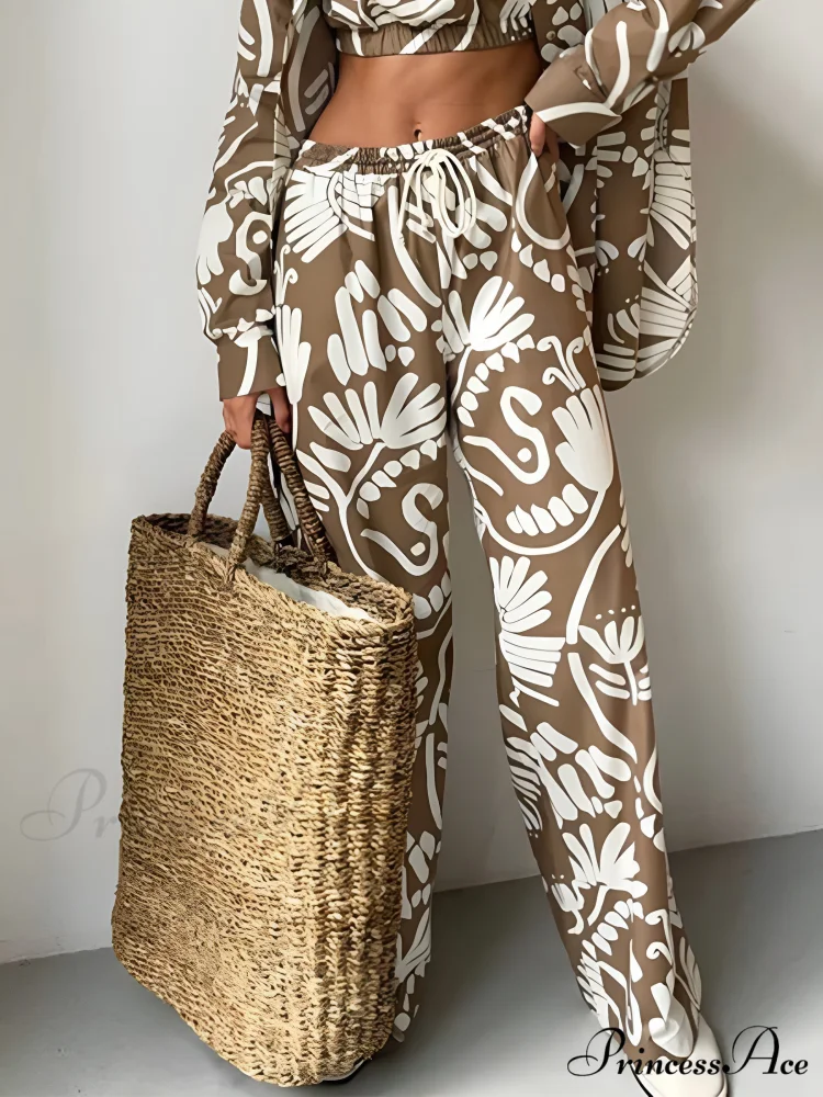 Coco Baroque Graceful Print Pants Set - Image 4