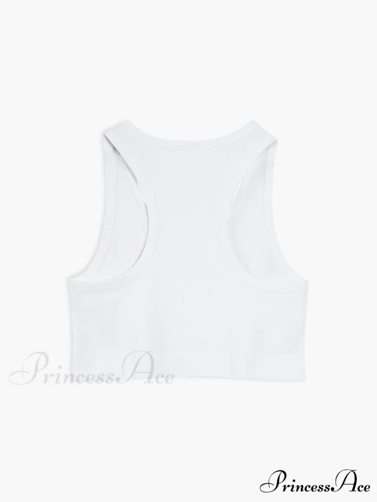 Cotton Blends Graceful Cropped Tank Top - Image 6