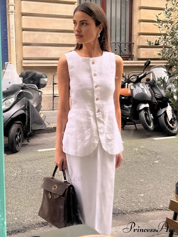 Cotton Blends Graceful Skirt Set - Image 5