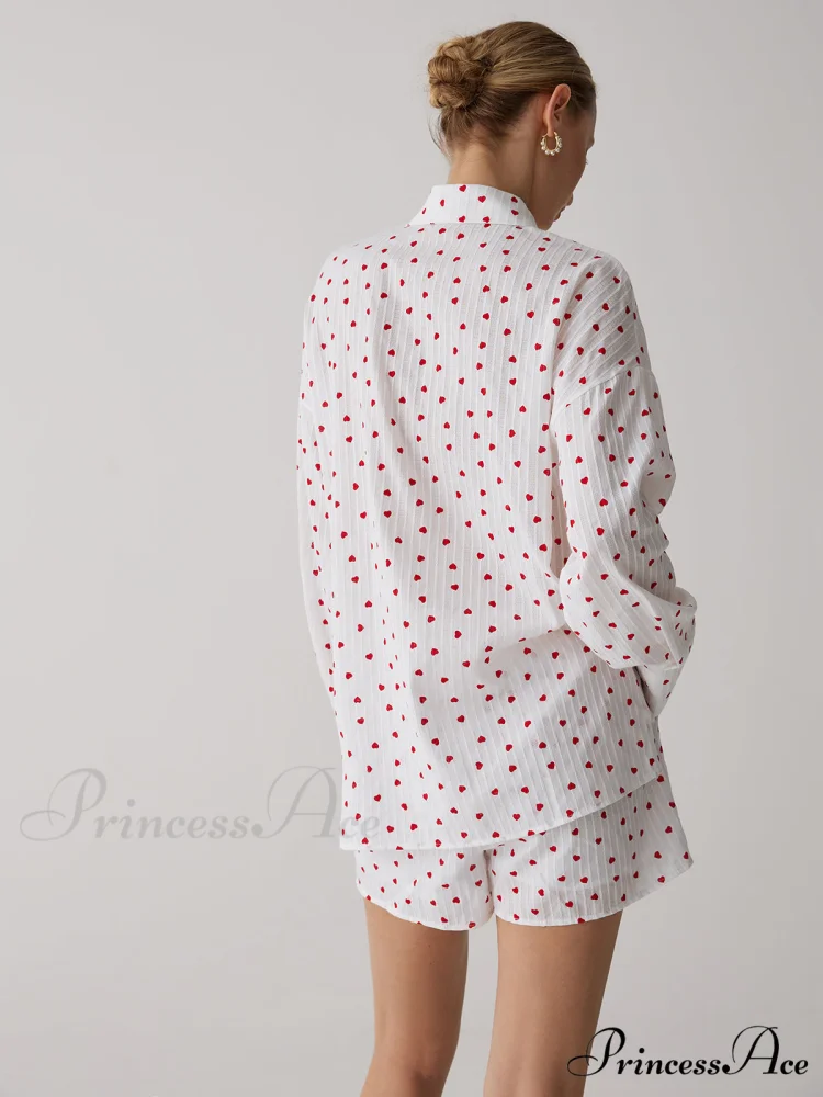 Cotton Sweetheart Striped Trendy Soft Short Set - Image 6