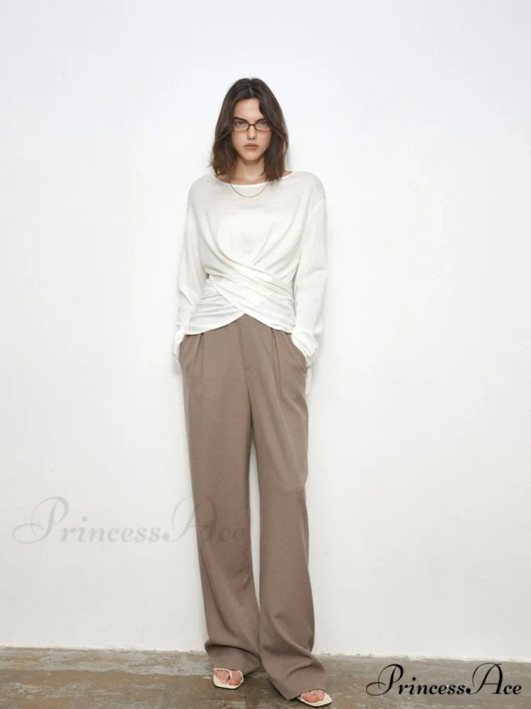 Criss Cross Back Trendy Buttoned Long Sleeve Shirt - Image 4