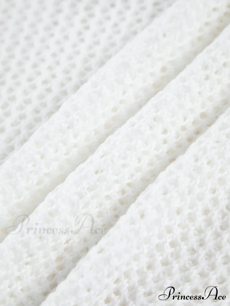 Crochet Eyelet Graceful Fly Away Cardigan - Image 5