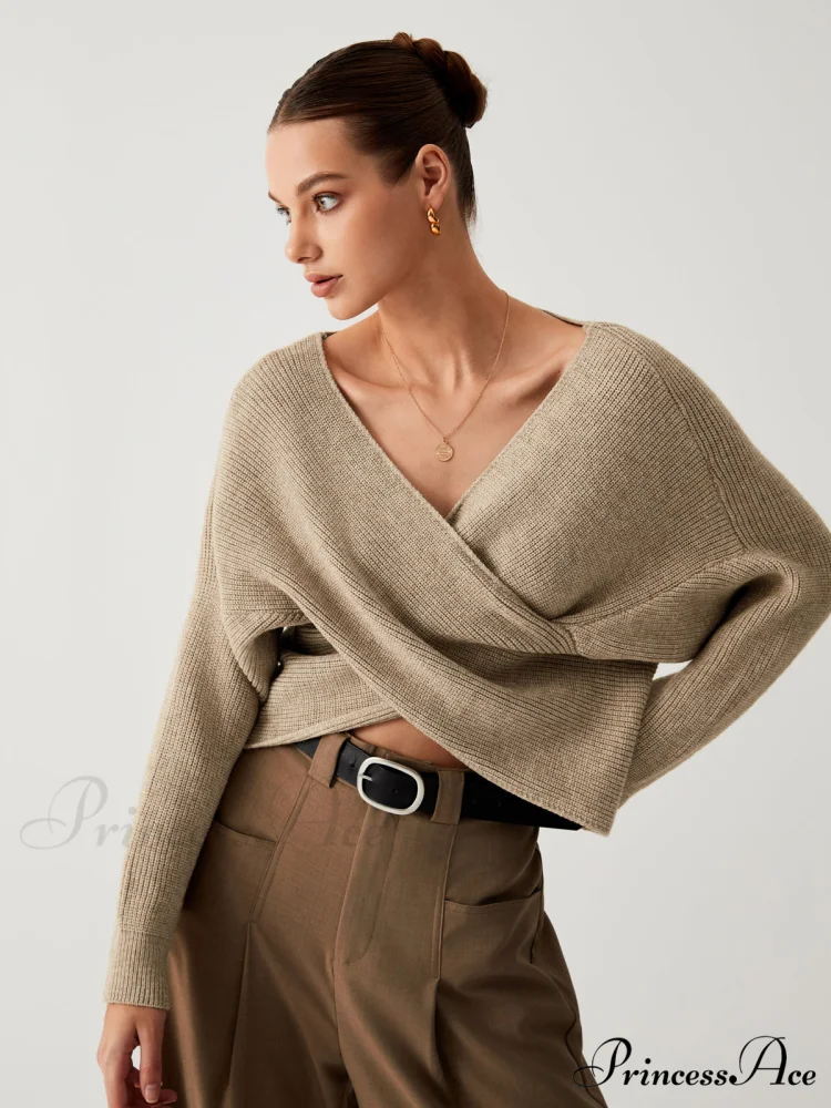 Cross My Heart Trendy Oversized Crop Sweater - Image 4