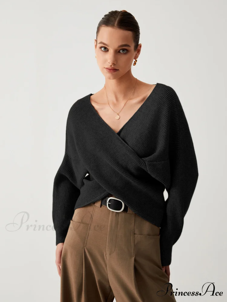 Cross My Heart Trendy Oversized Crop Sweater - Image 7