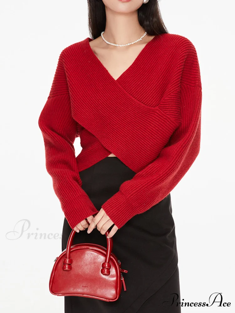 Cross My Heart Trendy Oversized Crop Sweater - Image 9