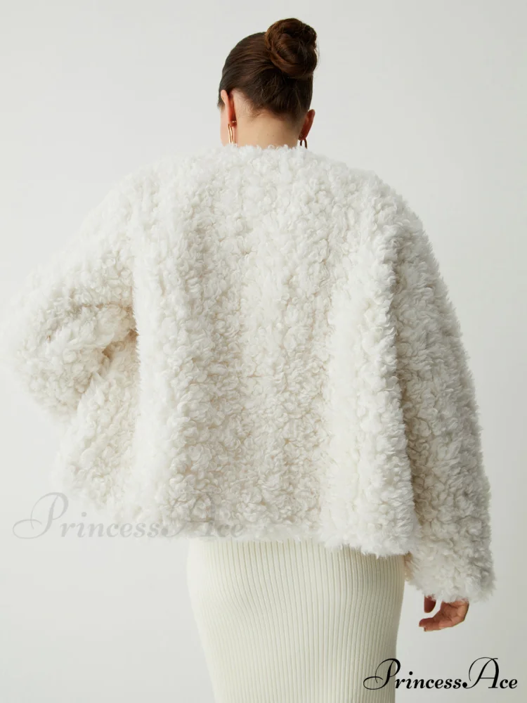 Double Pockets Graceful Fleece Jacket - Image 5