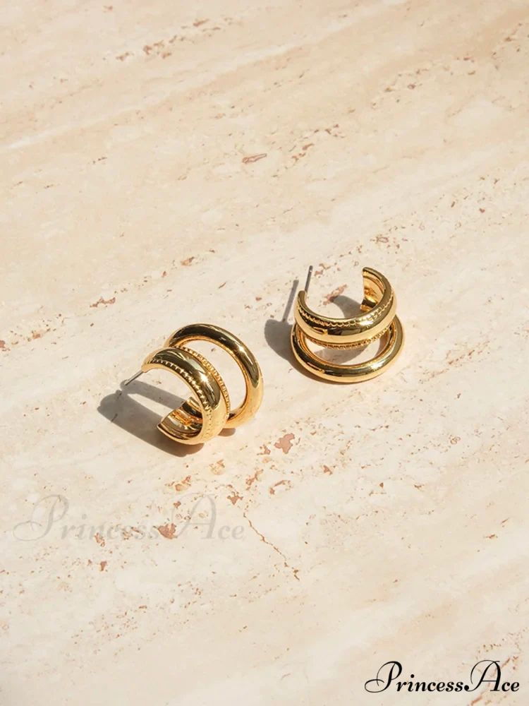 Doule Charming Loops Earrings - Image 2