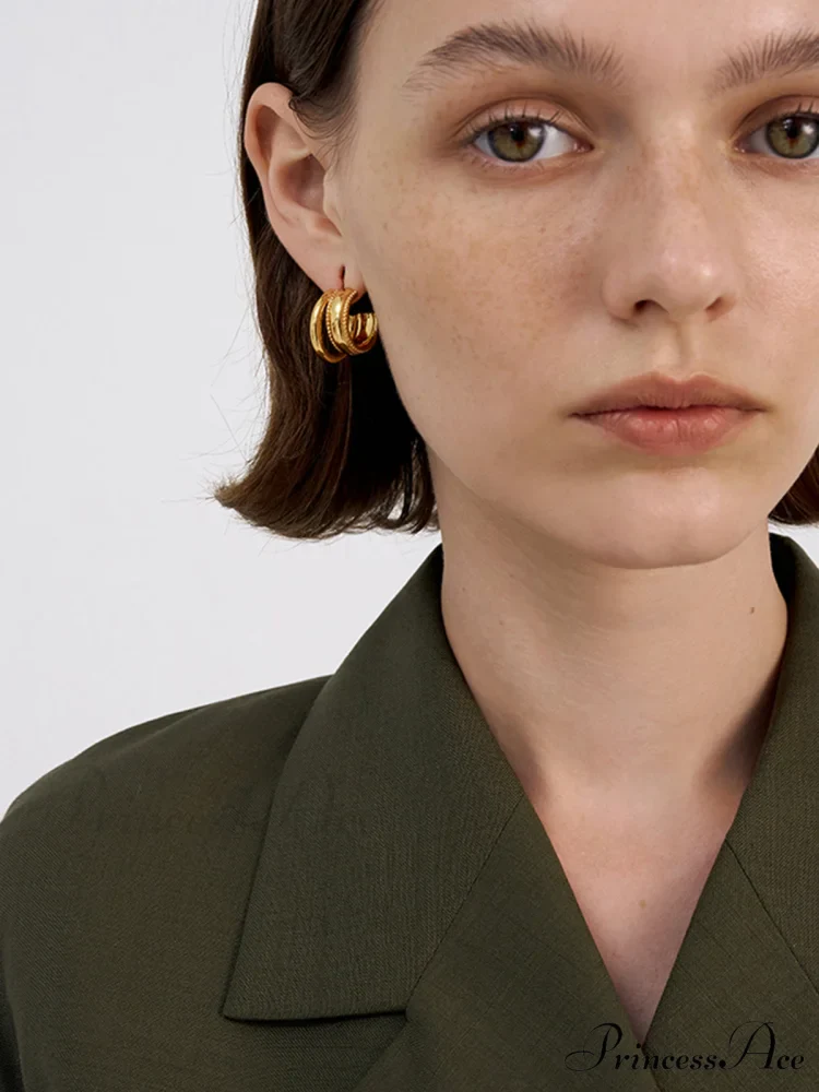 Doule Charming Loops Earrings - Image 3