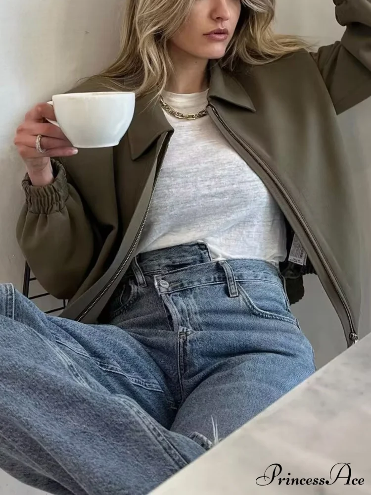 Effortless Charming Bomber Jacket - Image 2