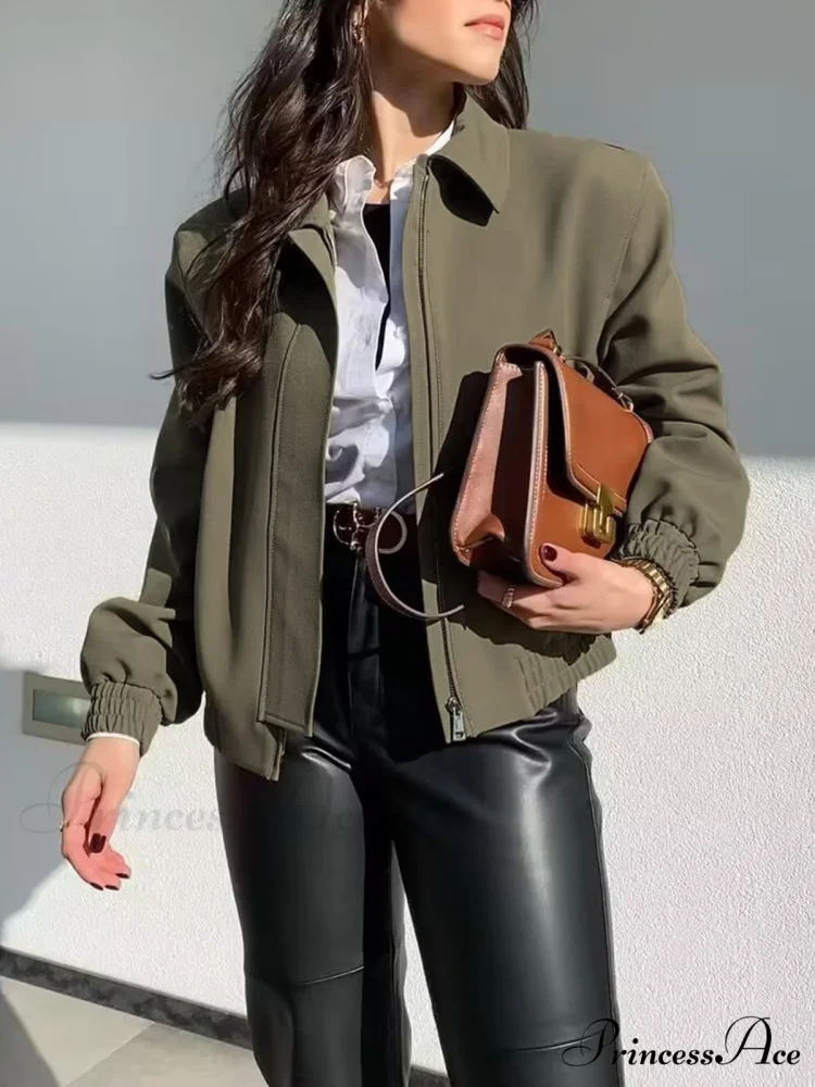 Effortless Charming Bomber Jacket - Image 3