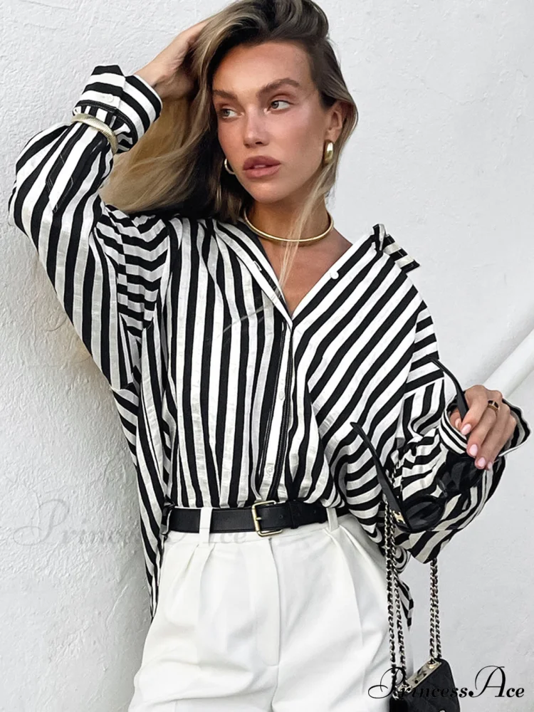 Effortless Charming Pinstripe Shirt - Image 2