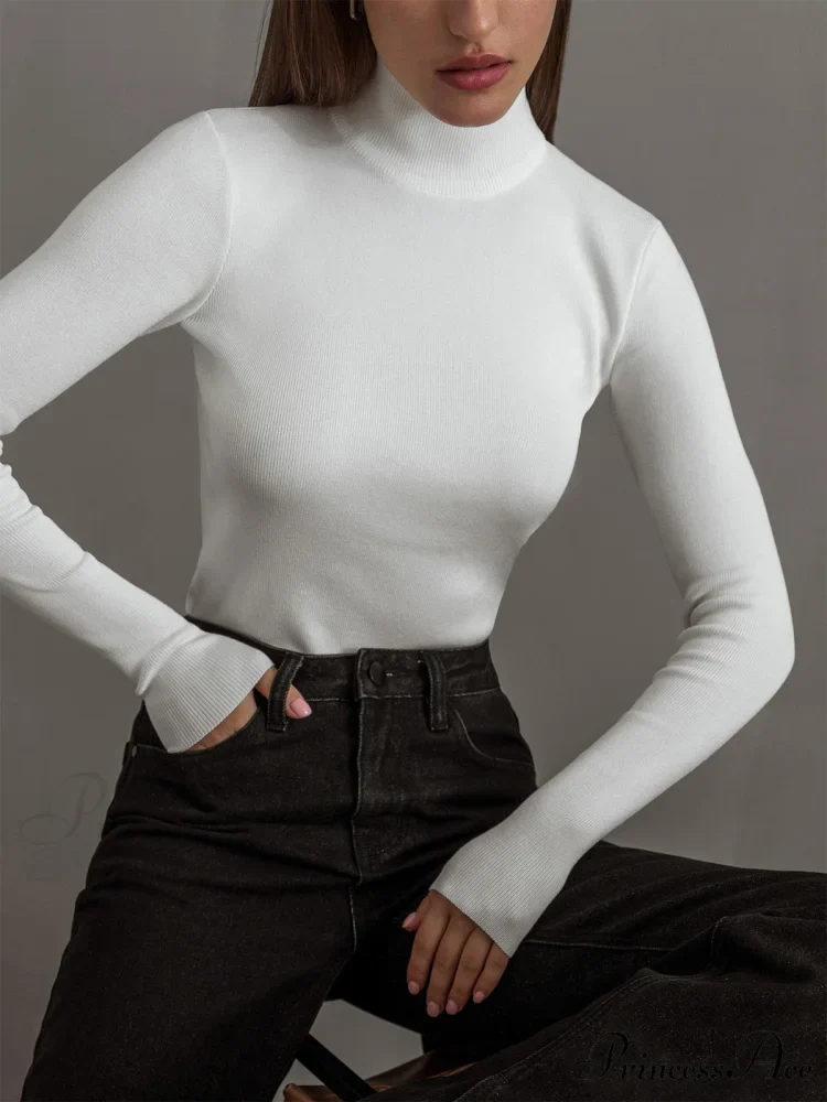 Everyday Long Graceful Sleeve Knit Top - Image 6
